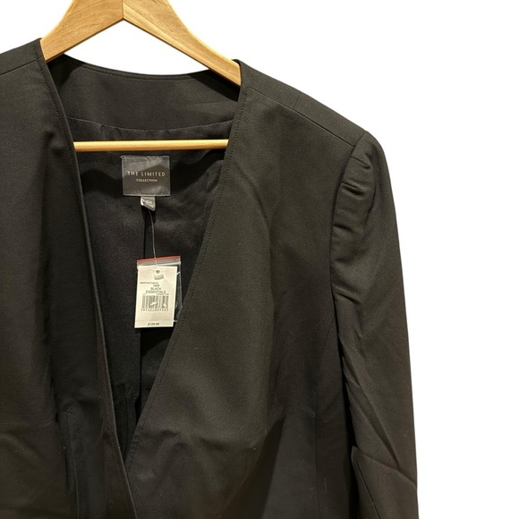 The Limited Womens Black One Button Blazer Size 18 Lined Stretch Career - Picture 4 of 12